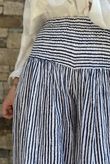 Marina Chalk Stripe Palazzo Pant White